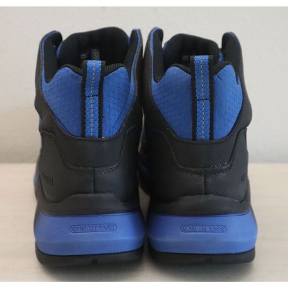 Merrell Work Men 10M Women 11.5 Black/Blue Day One Safety Speed Mid CF Boots $12 - Picture 3 of 8